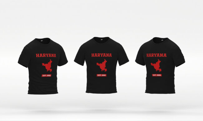 Haryana Map Printed T-Shirt – EST. 1966