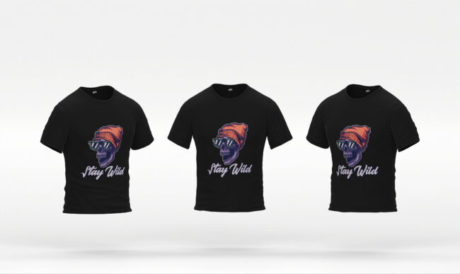 Stay Wild Printed T-Shirt (Regular & Oversized)