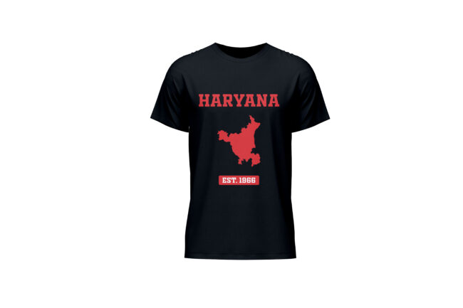 Haryana Map Printed T-Shirt – EST. 1966