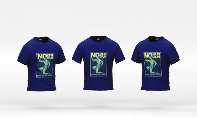 No Pain No Gain Printed T-Shirt (Regular & Oversized)