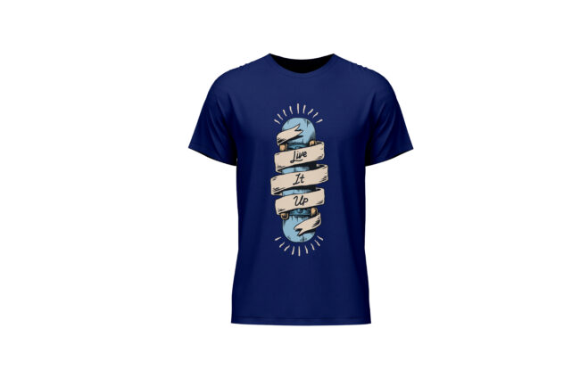Live It Up Printed T-Shirt (Regular & Oversized)