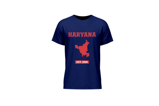 Haryana Map Printed T-Shirt – EST. 1966