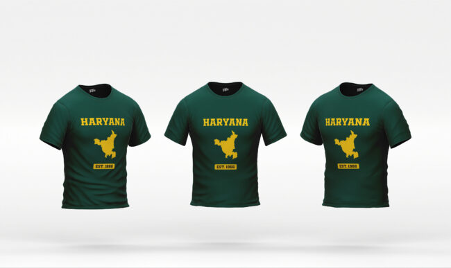 Haryana Map Printed T-Shirt – EST. 1966