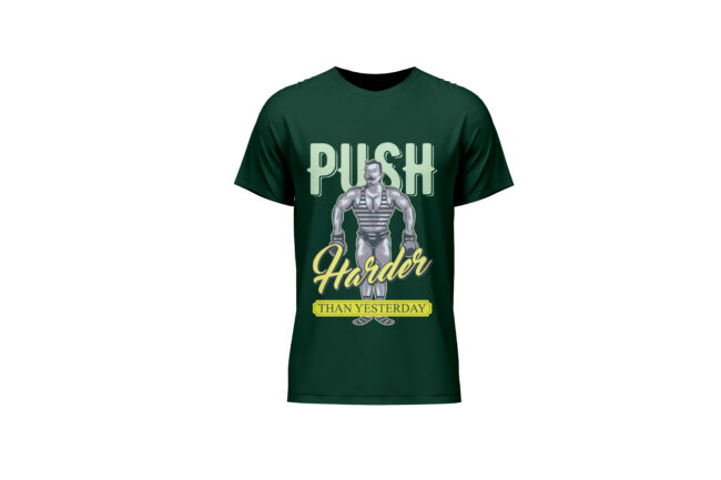Push Hard Printed T-Shirt (Regular & Oversized)