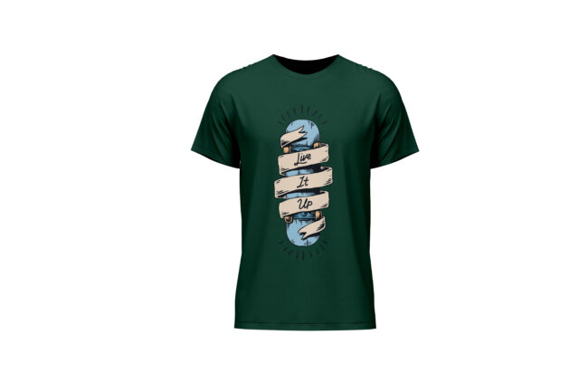 Live It Up Printed T-Shirt (Regular & Oversized)