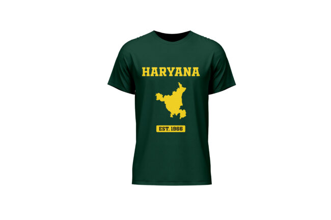 Haryana Map Printed T-Shirt – EST. 1966