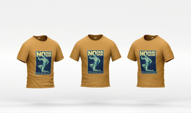 No Pain No Gain Printed T-Shirt (Regular & Oversized)