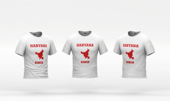 Haryana Map Printed T-Shirt – EST. 1966
