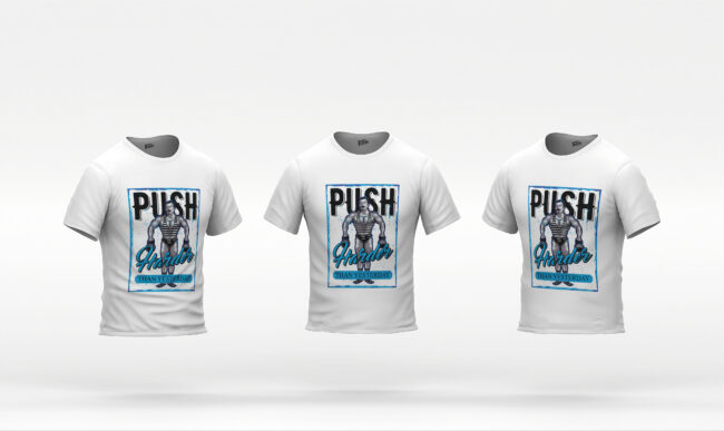Push Hard Printed T-Shirt (Regular & Oversized)