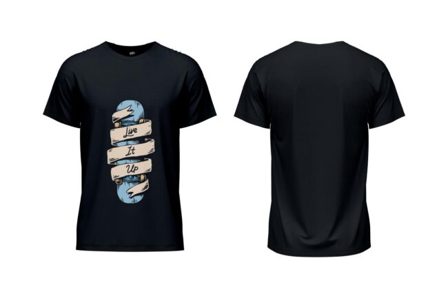Live It Up Printed T-Shirt (Regular & Oversized)