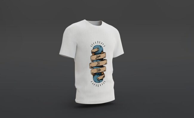 Live It Up Printed T-Shirt (Regular & Oversized)