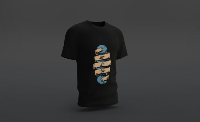 Live It Up Printed T-Shirt (Regular & Oversized)